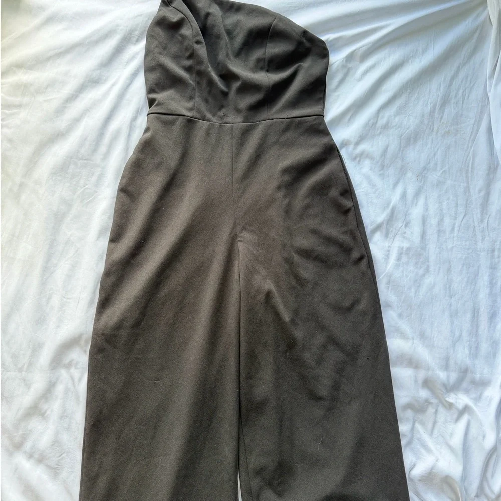 Crystal Sky Black One-Shoulder Jumpsuit - Picture 4 of 11